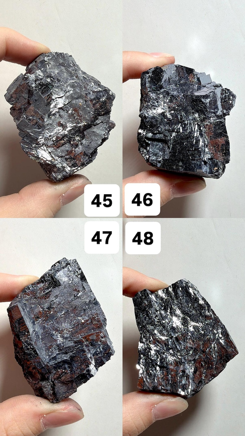 Natural Raw Galena | Cubic Galena Mineral Specimens | Shiny Gray Crystal Chunks | You Pick! image 13