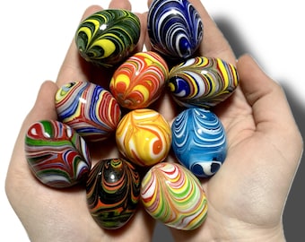 Crystal Glass Eggs | Decorative Easter Eggs | Spring Season Decoration | 1pc, 3pc, 5pc, 10pc | Small & Large | You Pick Size and Bundle!