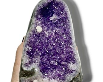 Polished Amethyst Crystal Cluster: Cut Base Freeform - YOU PICK