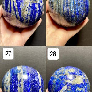 Lapis Lazuli Sphere: Natural Blue Stone with Free Stand imagem 8