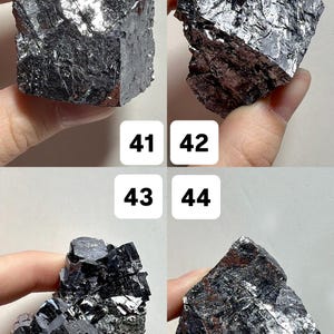 Natural Raw Galena | Cubic Galena Mineral Specimens | Shiny Gray Crystal Chunks | You Pick! image 12