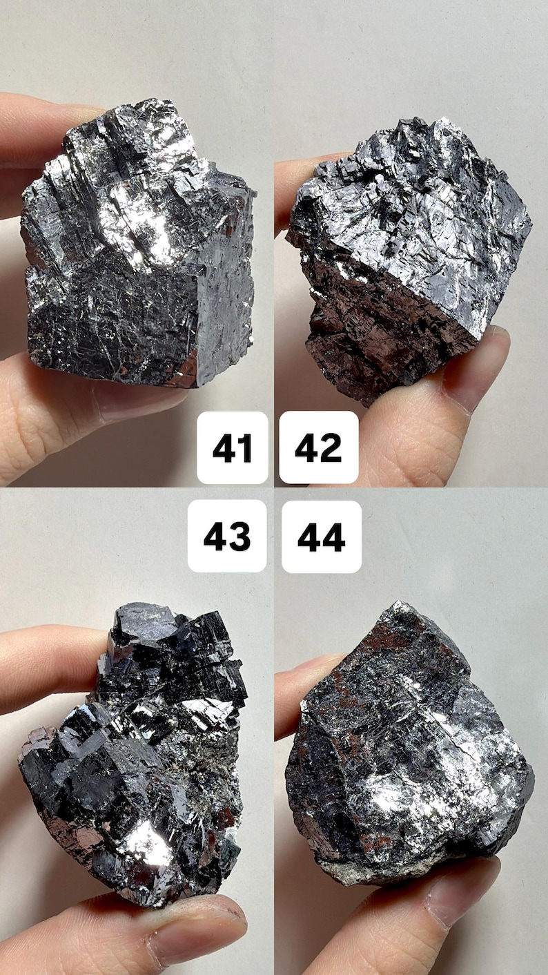 Natural Raw Galena | Cubic Galena Mineral Specimens | Shiny Gray Crystal Chunks | You Pick! image 12