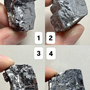 Natural Raw Galena | Cubic Galena Mineral Specimens | Shiny Gray Crystal Chunks | You Pick! image 2
