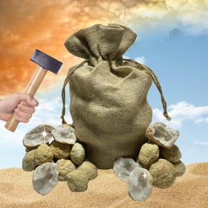 1"- 2" Unbroken Geodes | 2lb, 5lb, & 10lb Lots | 1pc, 5pc, 10pc, 20pc Bundles | Break Your Own Geodes