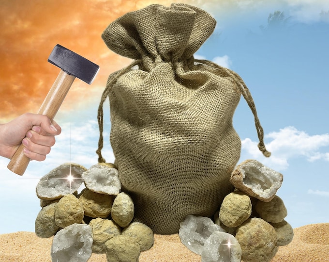 1"- 2" Unbroken Geodes | 2lb, 5lb, & 10lb Lots | 1pc, 5pc, 10pc, 20pc Bundles | Break Your Own Geodes