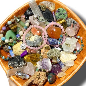 BEST SELLING Crystal Confetti Scoop: Mystery Crystal Bags | Mixed Lucky Scoop | Tumble Stones, Minerals, Bracelets, Pendants Gifts and MORE!