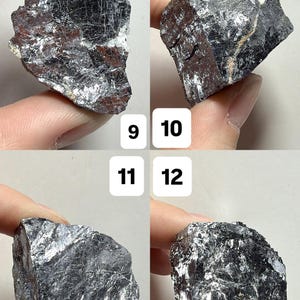 Natural Raw Galena | Cubic Galena Mineral Specimens | Shiny Gray Crystal Chunks | You Pick! image 4