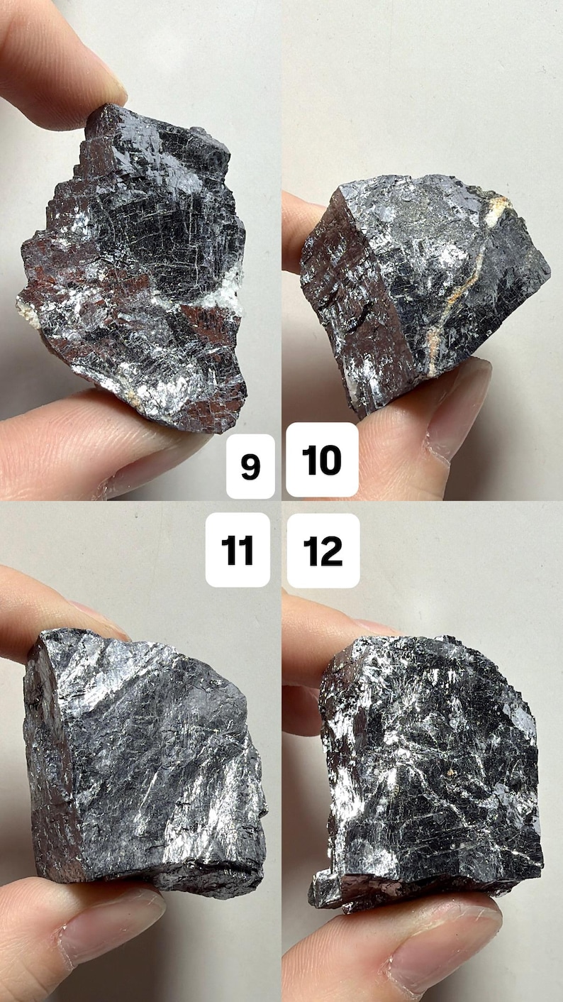 Natural Raw Galena | Cubic Galena Mineral Specimens | Shiny Gray Crystal Chunks | You Pick! image 4