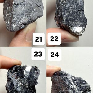 Natural Raw Galena | Cubic Galena Mineral Specimens | Shiny Gray Crystal Chunks | You Pick! image 7