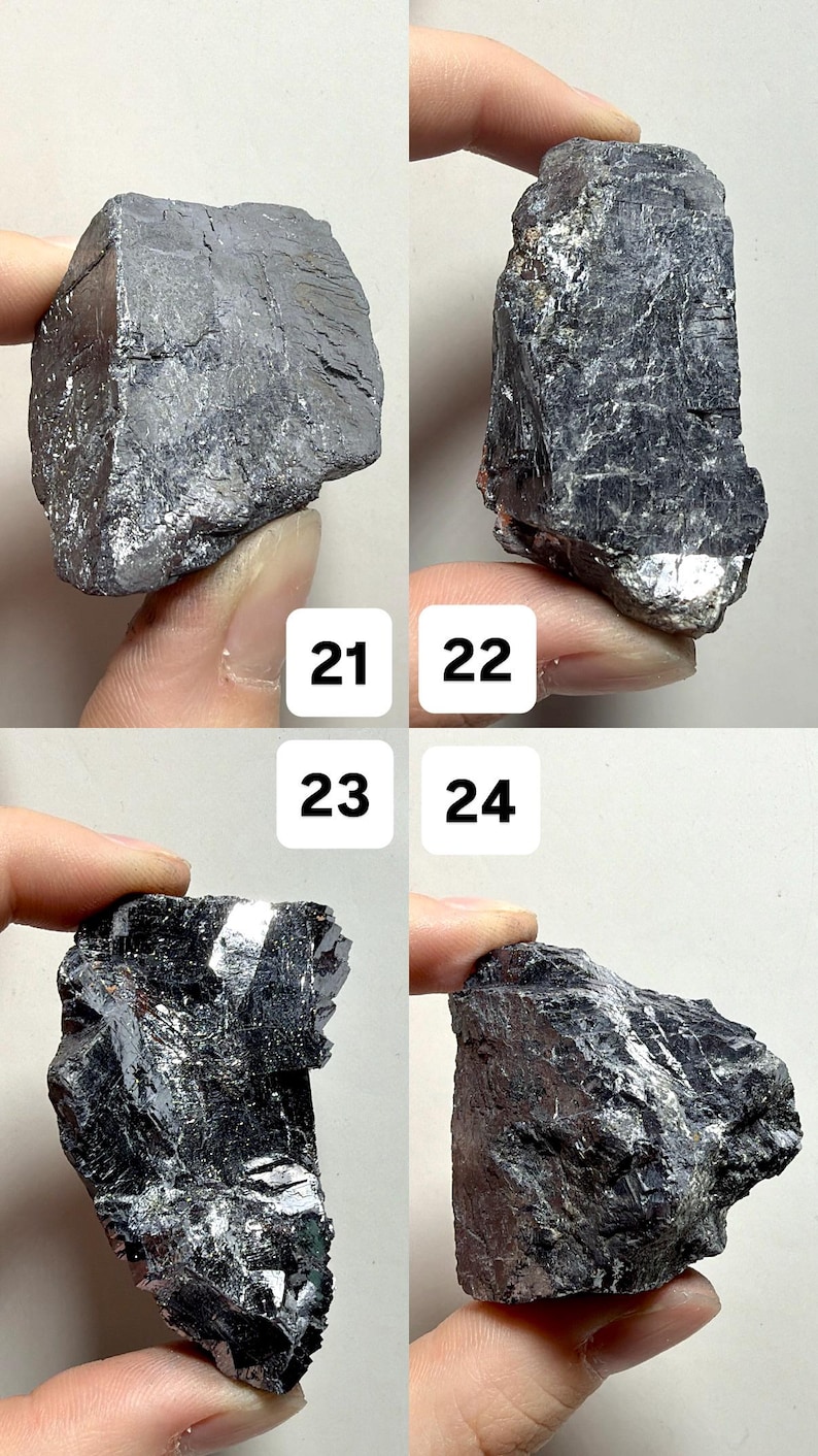 Natural Raw Galena | Cubic Galena Mineral Specimens | Shiny Gray Crystal Chunks | You Pick! image 7