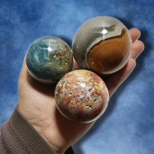 Jasper and Agate Spheres | Natural Crystal Sphere | You Pick!