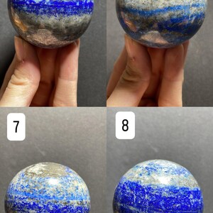 Lapis Lazuli Sphere: Natural Blue Stone with Free Stand imagem 3
