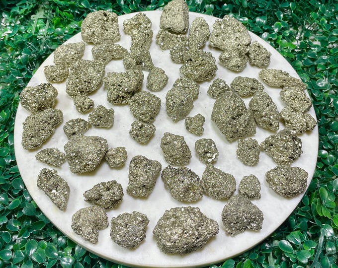 Raw Pyrite Clusters | Natural Crystal for Wealth and Abundance | Solar Plexus Chakra | Wholesale | 8 oz to 11 LB Bundles | You Pick Amount!