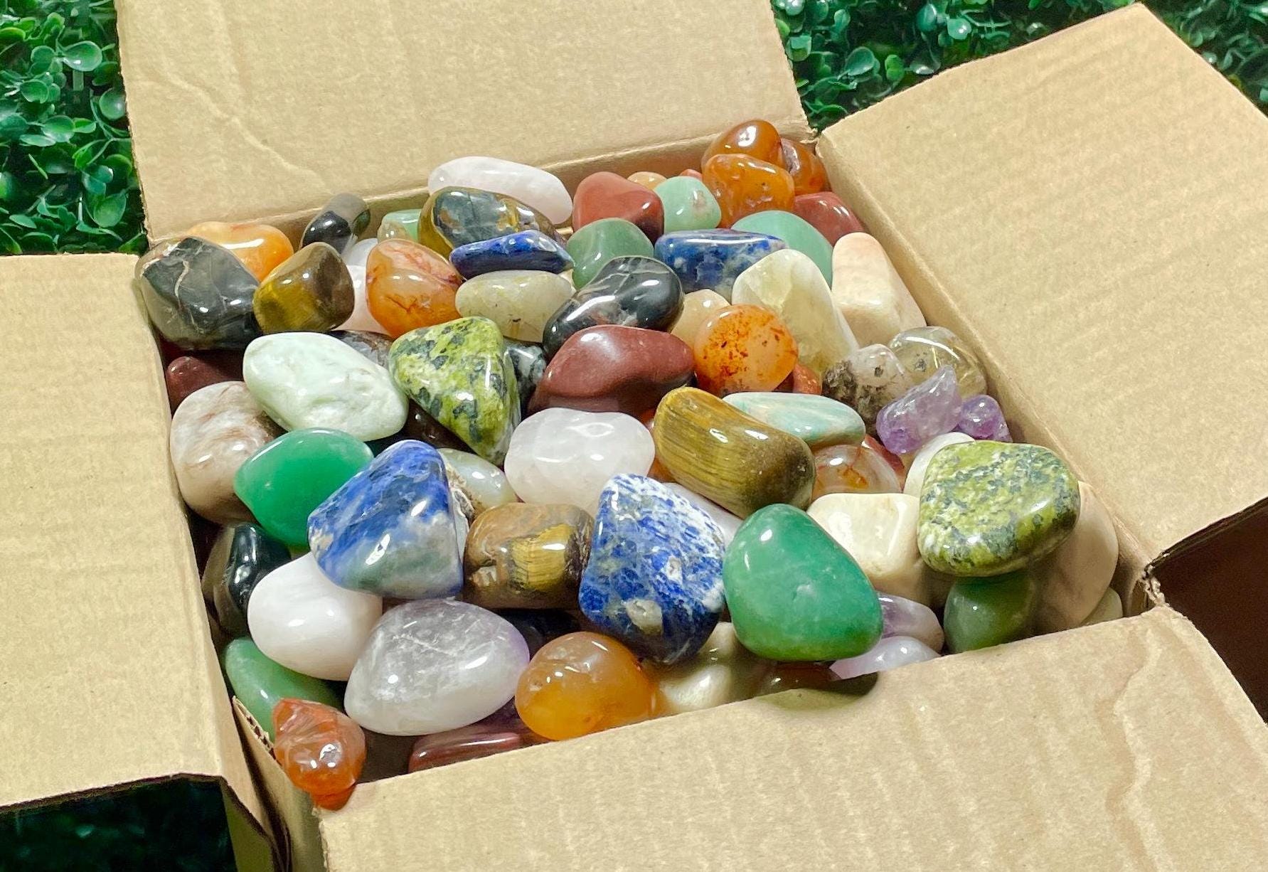 0.5-10LBS Mixed Tumble Stones, Huge Variety Tumble Stone Bundles, Wholesale Tumble Lots