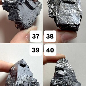 Natural Raw Galena | Cubic Galena Mineral Specimens | Shiny Gray Crystal Chunks | You Pick! image 11