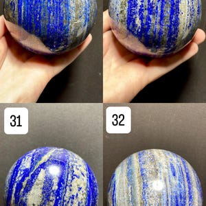 Lapis Lazuli Sphere: Natural Blue Stone with Free Stand imagem 9