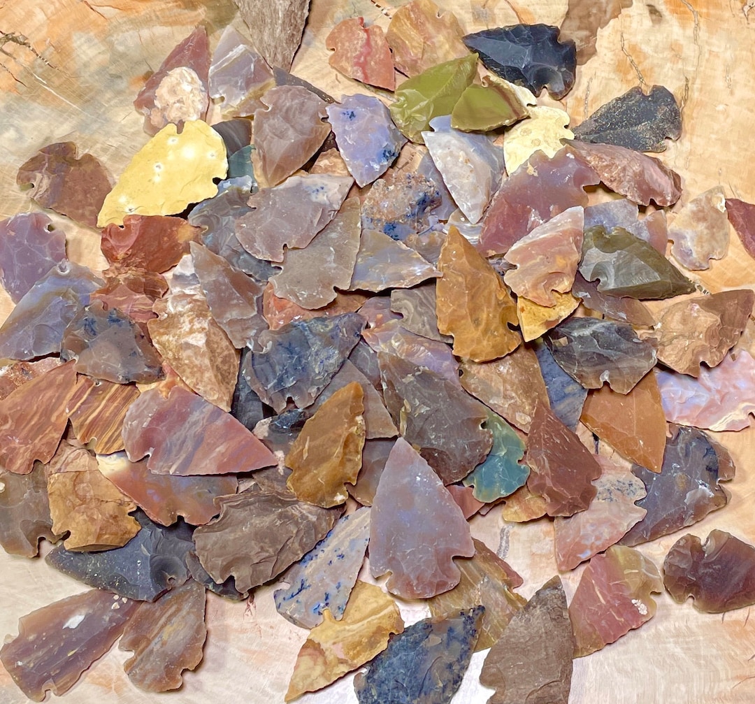 Wholesale 11.5'' 100 Piece Lot Fancy Jasper Arrowheads Etsy
