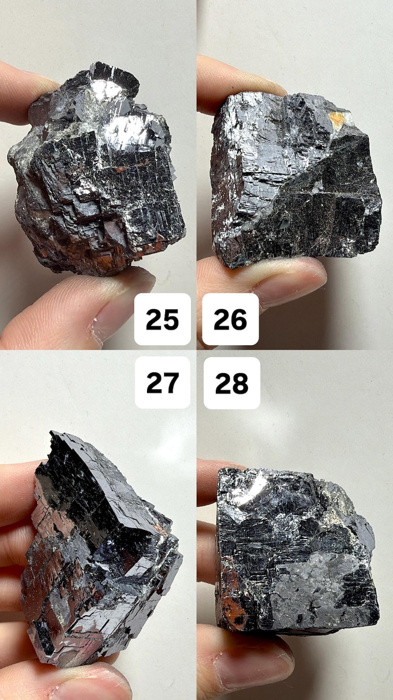 Natural Raw Galena | Cubic Galena Mineral Specimens | Shiny Gray Crystal Chunks | You Pick! image 8