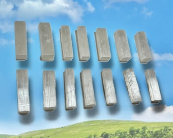 2.5" - 3" Natural Raw Selenite Charging Sticks | Raw Selenite Sticks | Cleansing Selenite | Mini Selenite Logs | Charging Selenite Wands