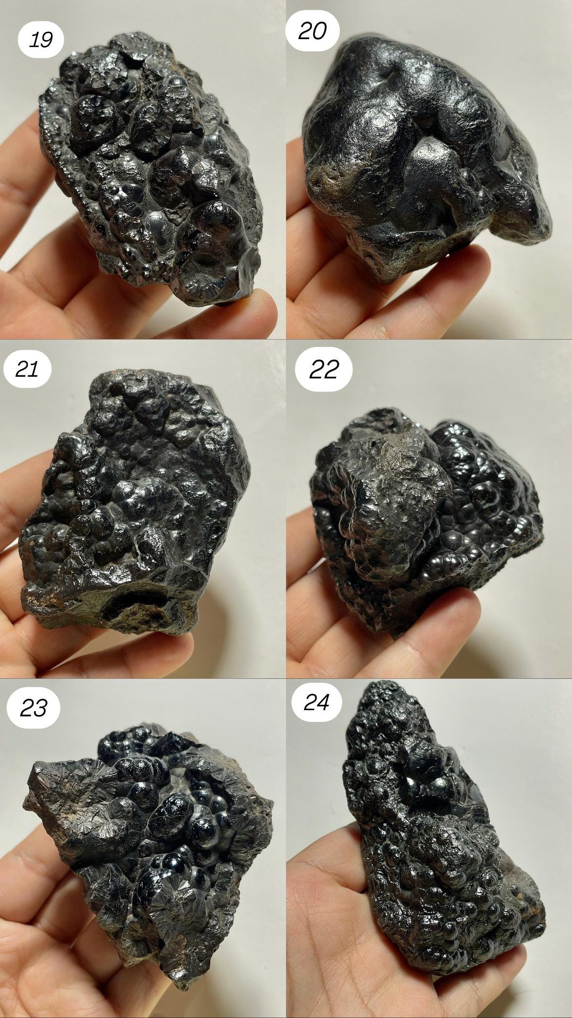 Botryoidal Hematite Cluster | Rare Unpolished Collector Mineral | Raw ...