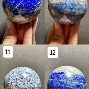 Lapis Lazuli Sphere: Natural Blue Stone with Free Stand imagem 4