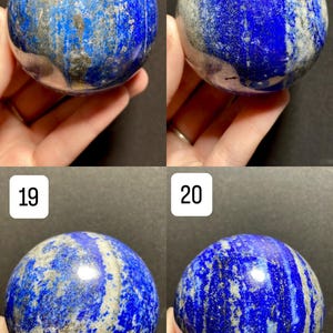 Lapis Lazuli Sphere: Natural Blue Stone with Free Stand imagem 6
