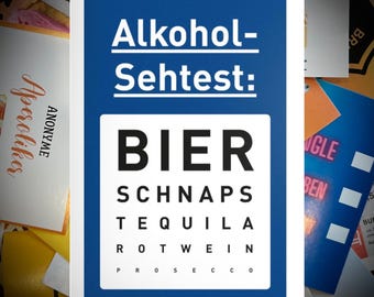 Malle Sticker 20 pcs. ALCOHOL EYE TEST Party Celebration Bachelor Party Carnival Accessories Sticker