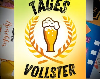 Malle Sticker 20 pcs. DAY'S FULLEST Party Bachelor Party Carnival Celebration Party Accessories Sticker