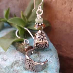 Turquoise Sterling Silver Horse Earrings: Artisan Cowgirl Jewelry