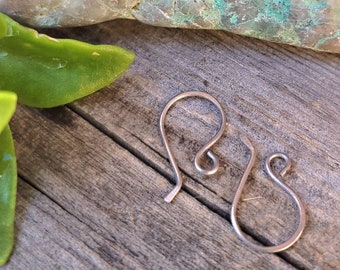 Titanium Ear Wires, Hypoallergenic Ear Wires, French Style, Sensitive Earrings, Surgical Metal, Heart of a Cowgirl