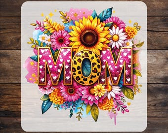 Wildflower Mom DTF Transfer: Floral Mama Heat Press Print