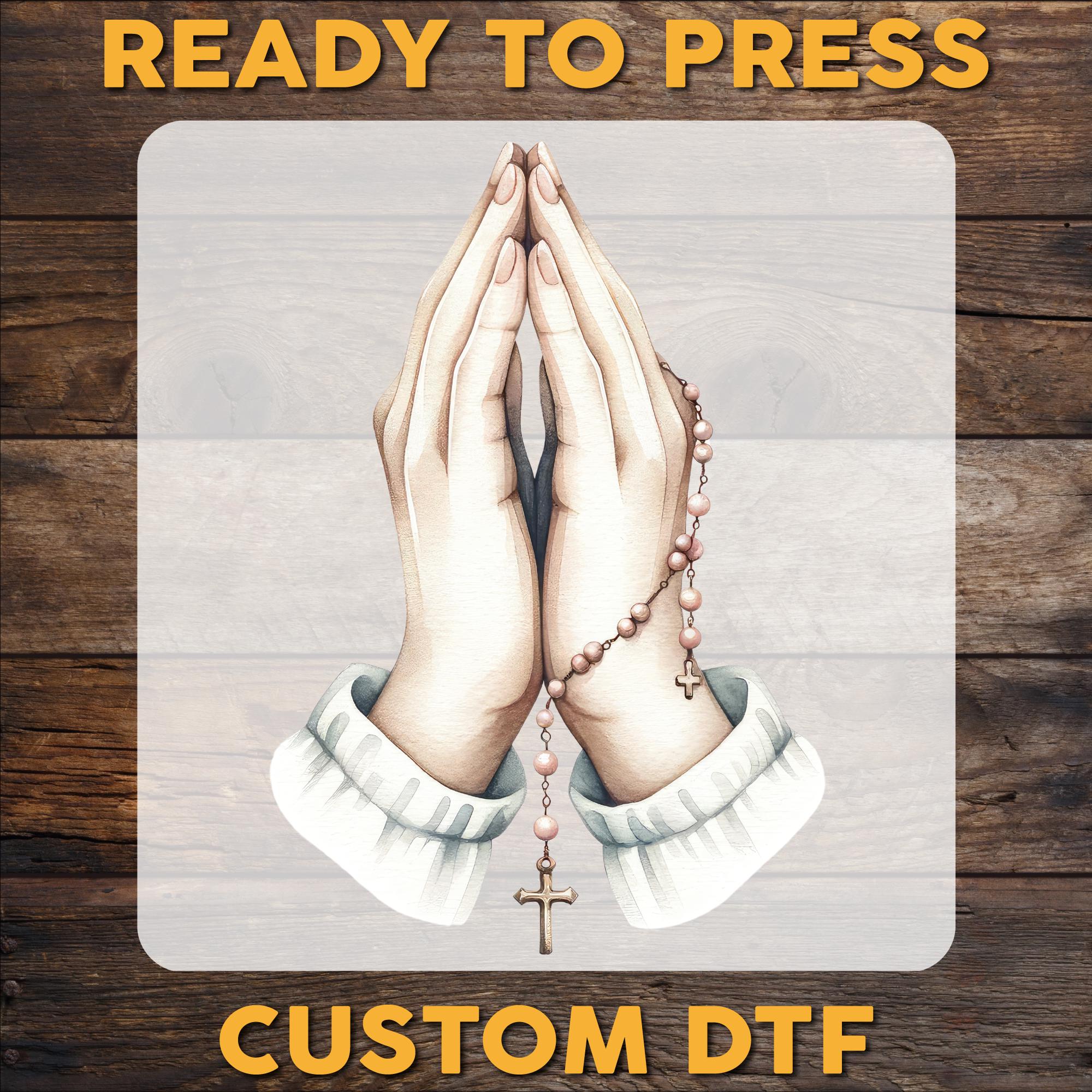 Praying Hands and Cross Poster for Sale by vintage-glow