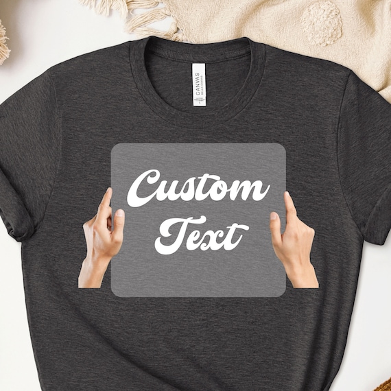 Custom Text DTF Transfer: Ready To Press, Full Color Heat Transfer