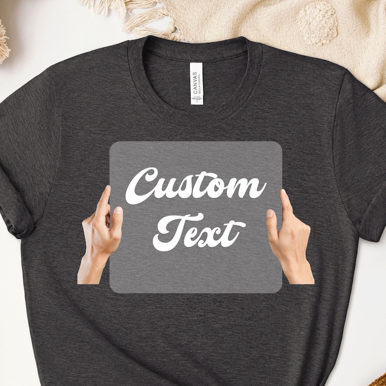 Custom Text DTF Transfer: Ready To Press, Full Color Heat Transfer Bild 1