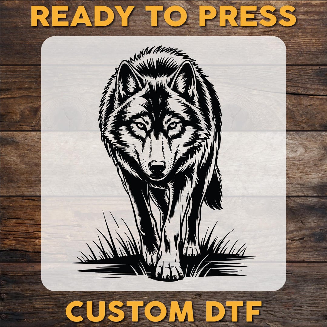 Wolf DTF Transfer, Wild Animal Ready to Press, Retro 90s - Etsy