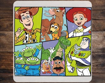 Retro Toy Story Friends DTF Transfer, Disney Cartoon Characters Ready To Press