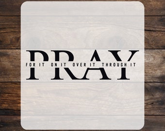 Pray For It DTF Transfer: Faith Heat Press Print, Ready To Press