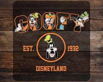 Disney Goofy DTF Transfer, Disneyland Ready To Press, Dtf Print