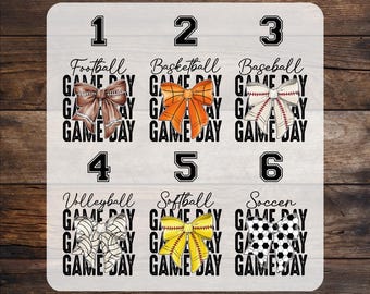 Sports Coquette Bow DTF Transfer: Game Day Football Print