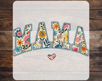 Floral Mama DTF Transfer: Boho Coquette Heat, Ready To Press, Dtf Print