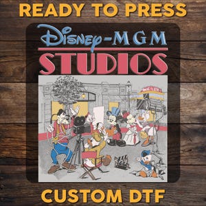 Disney Hollywood Studios DTF Transfer, Disney Trip 2025 Ready To Press, Mouse and Friends DTF Print, Disney Heat Press DTF, Cold Peel Dtf