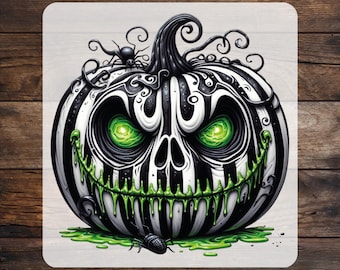 Halloween Horror Pumpkin DTF Transfer: Spooky Season Ready To Press