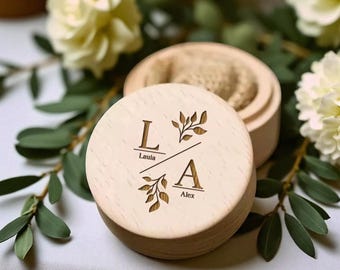 Engagement Ring Box, Wedding Ring Box, Wooden Ring Box, Engagement Box, Personalized Ring Box, Ring Bearer Proposal, Ring Box