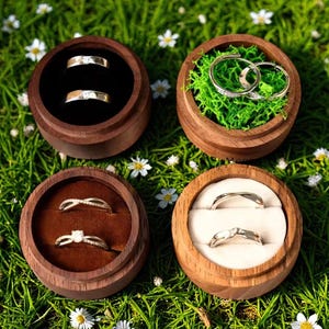 Engagement Ring Box, Wedding Ring Box, Wooden Ring Box, Engagement Box, Personalized Ring Box, Ring Bearer Proposal, Ring Box