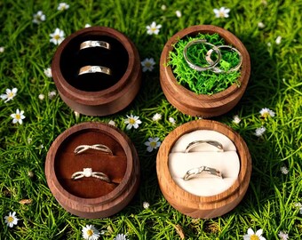 Engagement Ring Box, Wedding Ring Box, Wooden Ring Box, Engagement Box, Personalized Ring Box, Ring Bearer Proposal, Ring Box