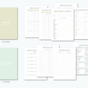Home Management Binder Printable Fillable, Cleaning Schedule, ADHD ...