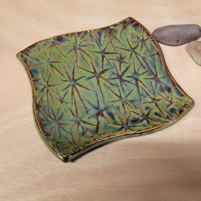 Stoneware Appetizer Tray, Sushi Plate, Jewelry Tray, Tapas Serving Tray, Ready to Ship image 4