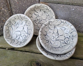 Berry Bowls, Pottery Dishes, Ceramic Dessert Dish, Ice Cream Dessert Bowls, Condiment Bowls, Trinket Dishes, Ready To Ship