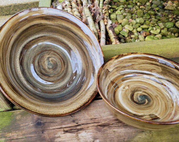 Pottery Serving Bowls, Set of Serving Bowls, Serving Bowl, Pottery Side Dish, Appetizer Dip or