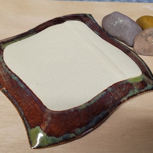 Stoneware Appetizer Tray, Sushi Plate, Jewelry Tray, Tapas Serving Tray, Ready to Ship image 3